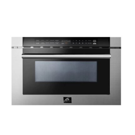 FORNO Capoliveri 24″ 1.2 cu. ft. Built-In Microwave Drawer in Stainless Steel, FMWDR3000-24